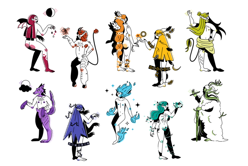 Ілюстрації персонажів української демонологоіі